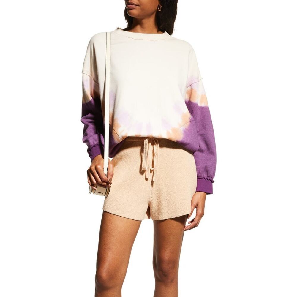 Free People Oversized Ombre Metti Crew Sweatshirts Long Sleeve Size XS NWOT